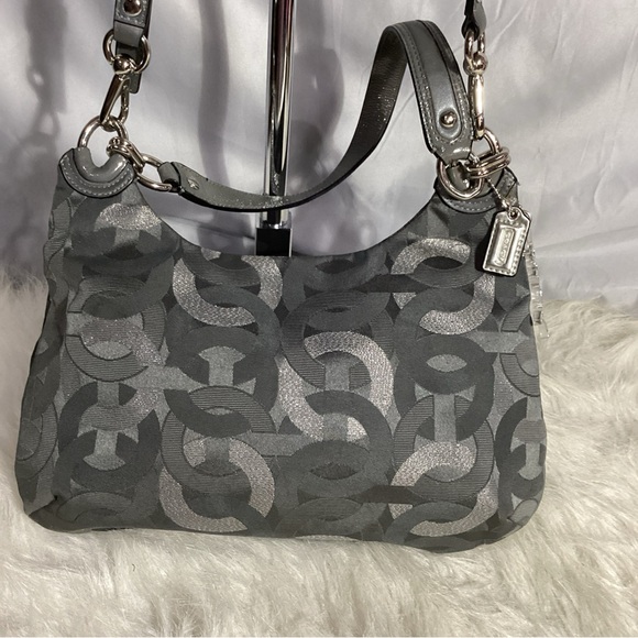 Coach Kristin Gray Optic Metallic Convertible Bag E1168-18281 - Picture 4 of 13